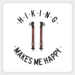 Hiking Makes Me Happy Sticker